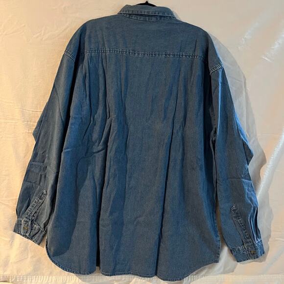 Vintage NWT GUESS Jeans USA Shirt Mens Denim 80s Size XL - Picture 2 of 6